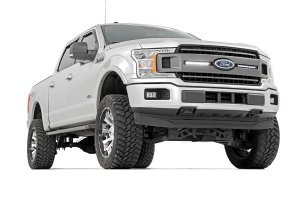 LED Light Bar - Slim Line - Rough Country - Slimline CREE LED with 90-degree flood pattern - Chrome